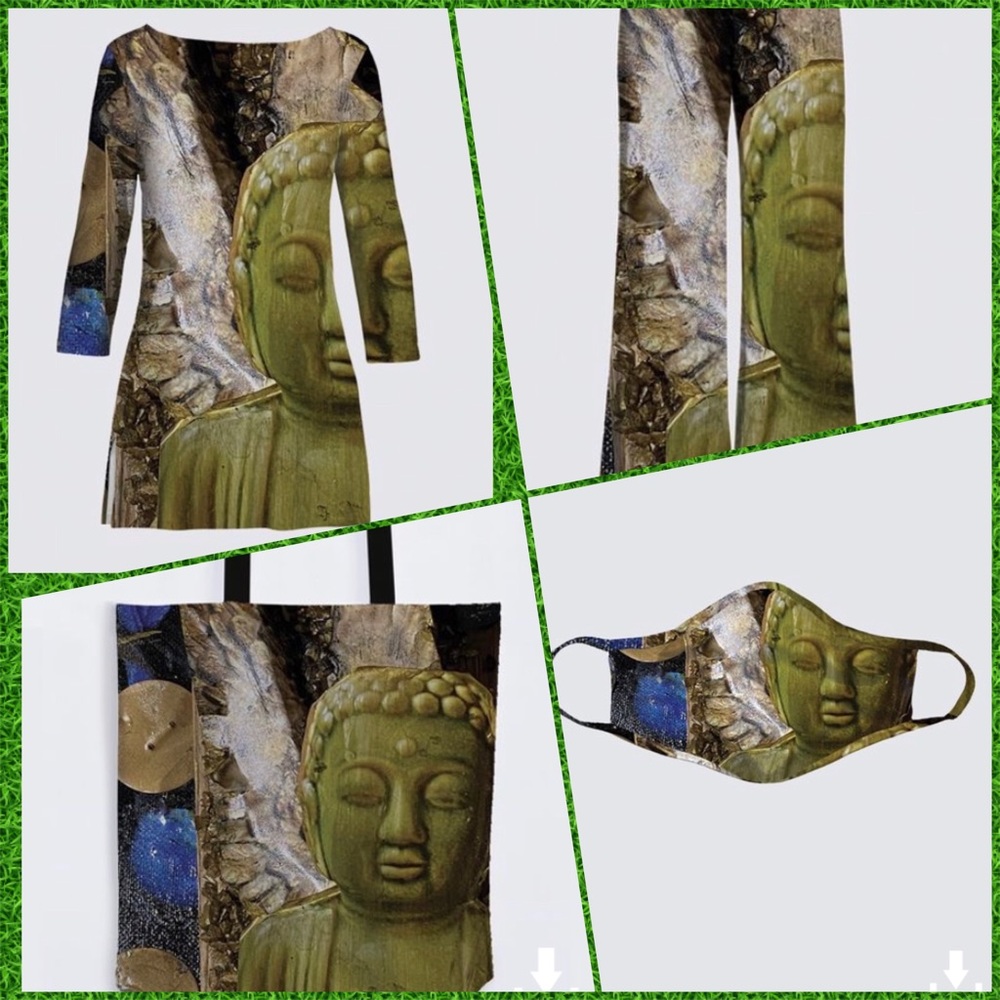 SOLD! Custom Buddha Tote - Picture 2 of 13